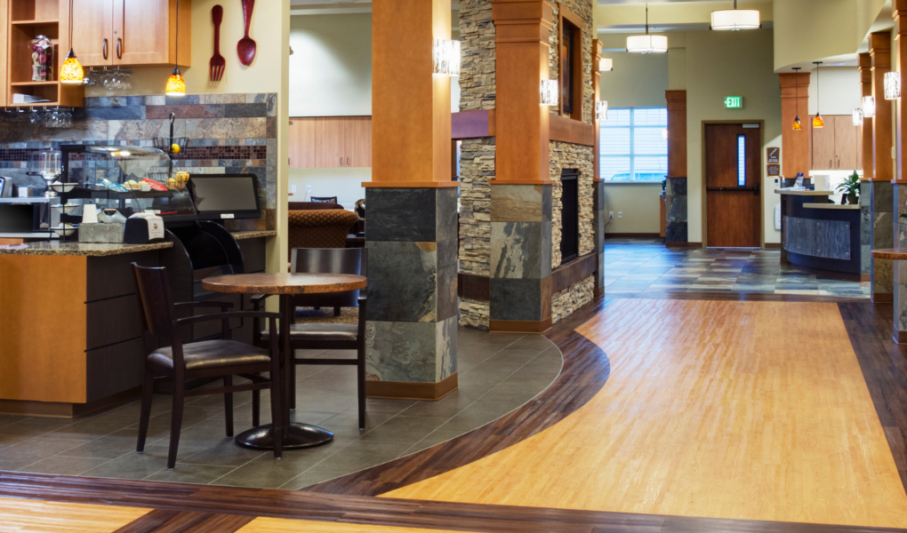 interior of a senior living facility